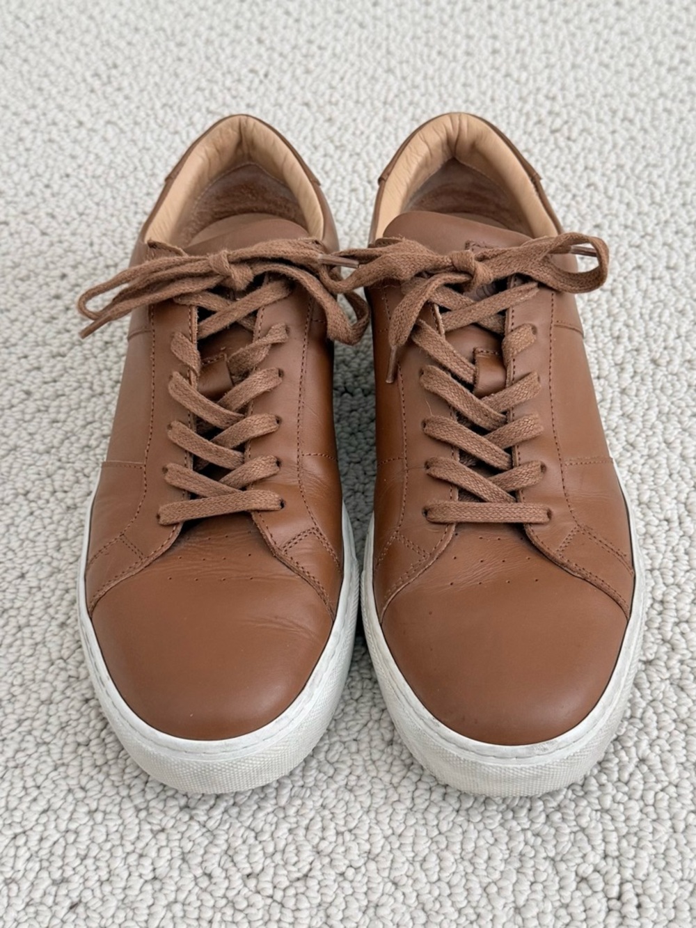 GREATS Brooklyn Royale Brown Leather Sneakers